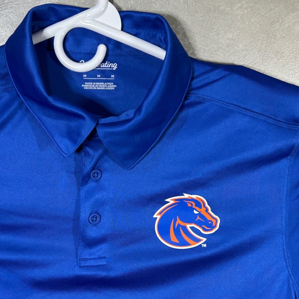 Boise State Broncos NCAA Captivating Polo Shirt Men's Medium Blue Brand New